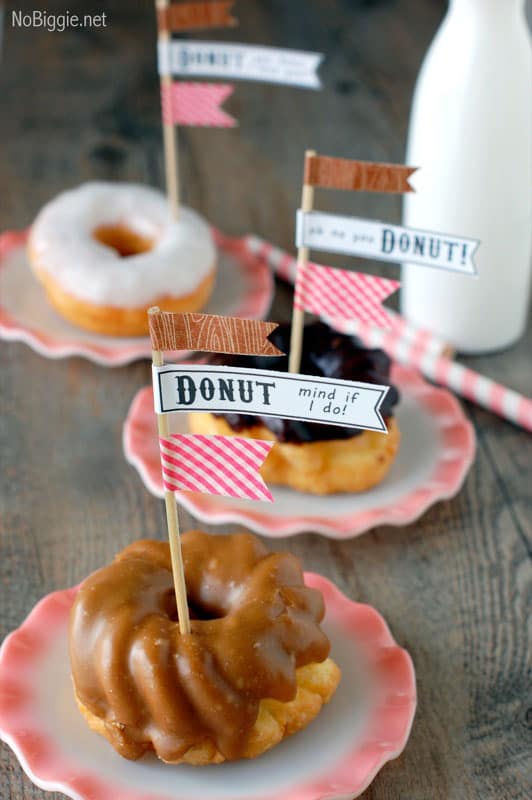 donut party flags