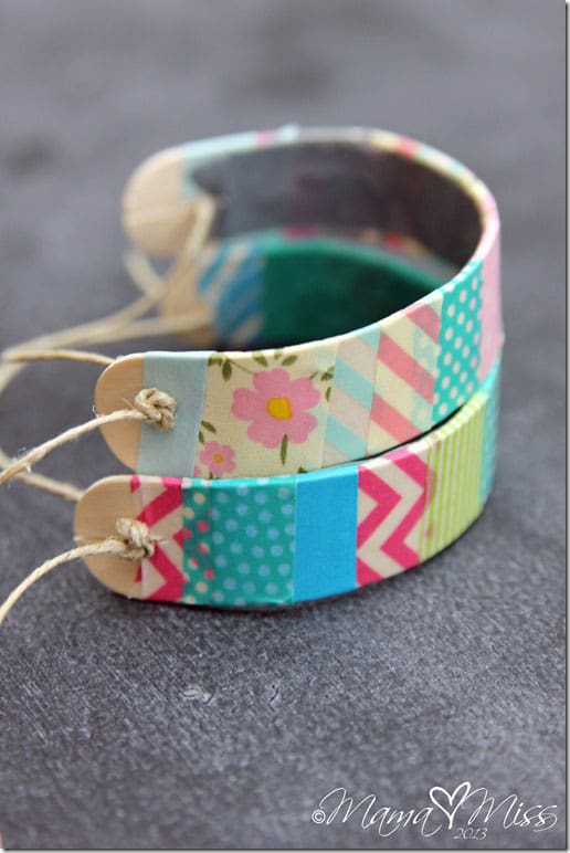 Washit Tape Wooden Bracelets