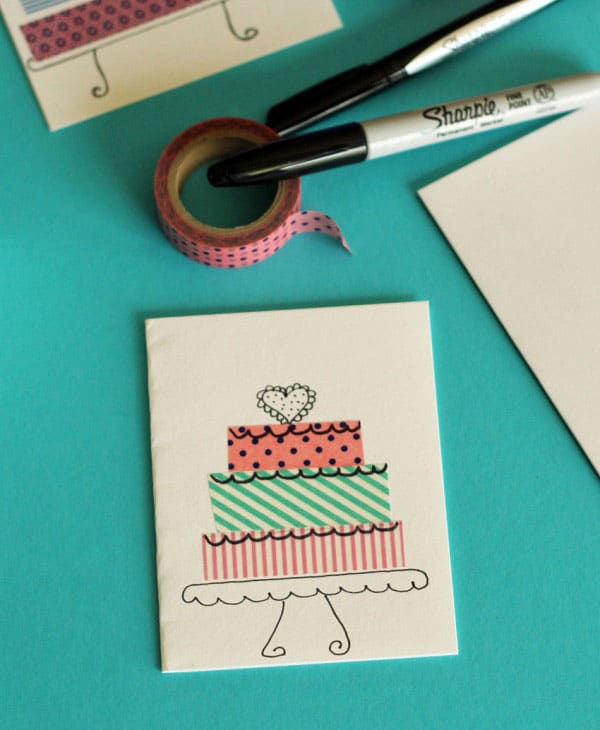 Washi Tape Birthday Cards