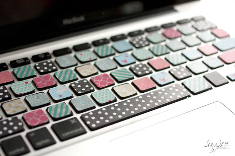 Washi tape keyboard