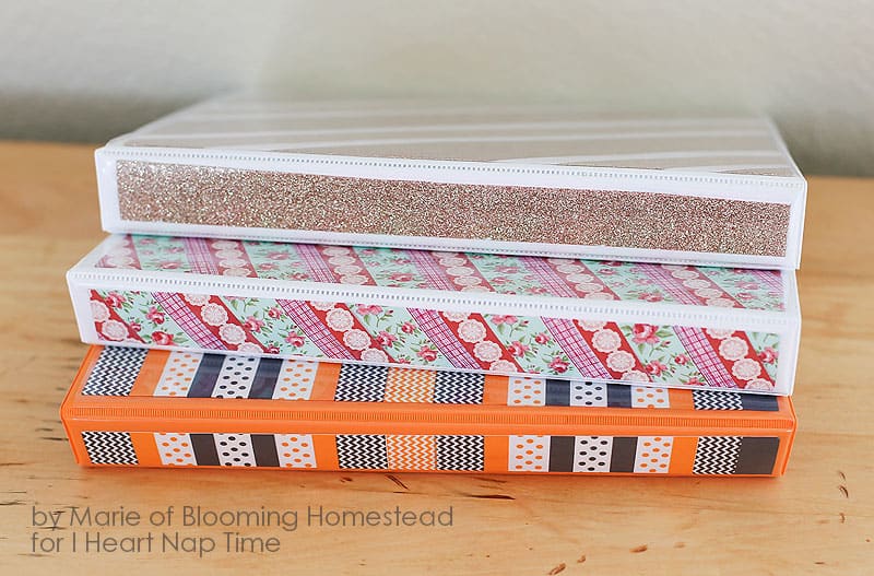 Washi tape binders