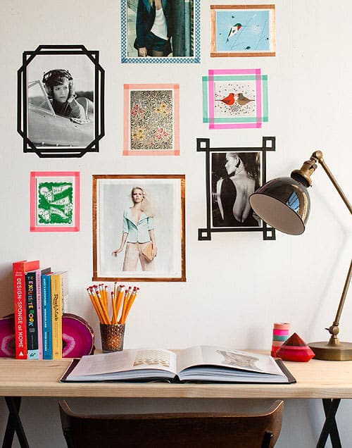 Washi Tape Picture Frames