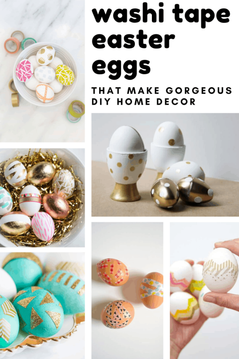 Wow! So many great ways to decorate your easter eggs with washi tape!