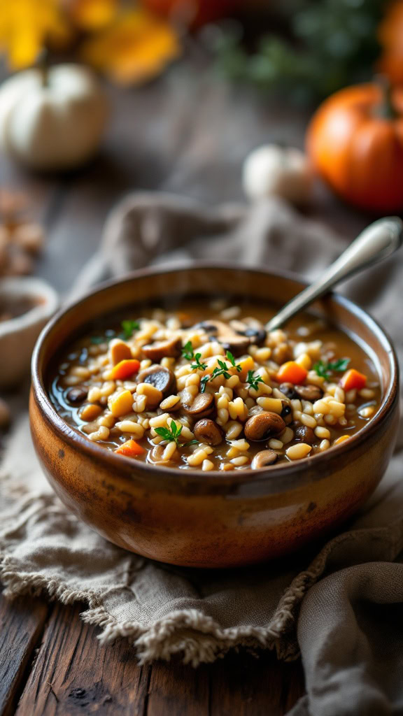 This wild rice and mixed mushroom soup is perfect for cozy days. It's filled with hearty ingredients that warm you up from the inside out. Plus, it’s easy to make and tastes incredible!